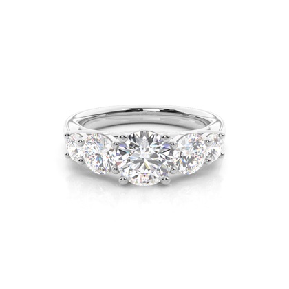 Prong Setting Diamond Five Stone Ring