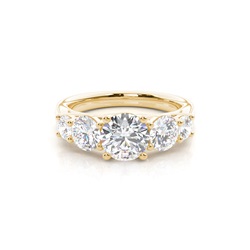 Prong Setting Diamond Five Stone Ring