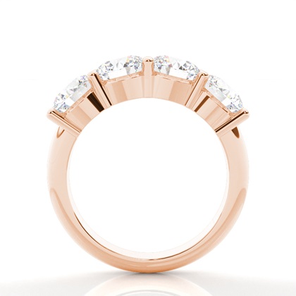 Rose Gold Eternity Diamond Rings
