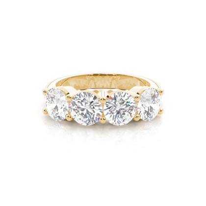 Yellow Gold Anniversary Diamond Rings