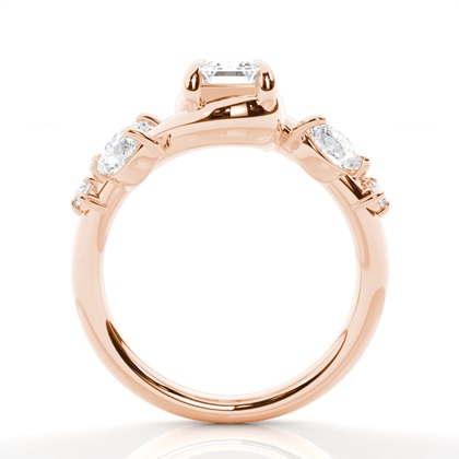 Krappenbesetzter Diamant-Verlobungsring