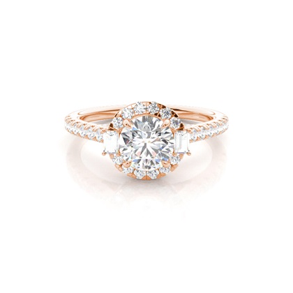 Rose Gold Diamond Engagement Rings