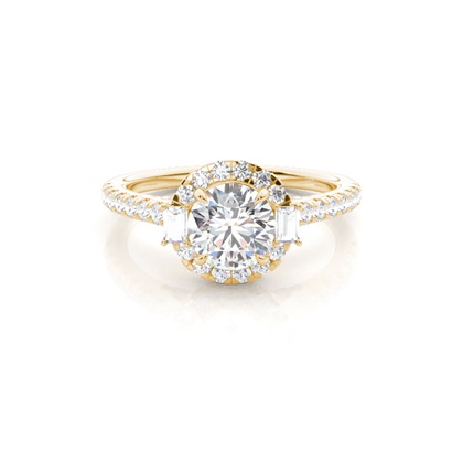 Yellow Gold Diamond Engagement Rings