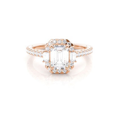 Emerald Cut Diamond Engagement Rings