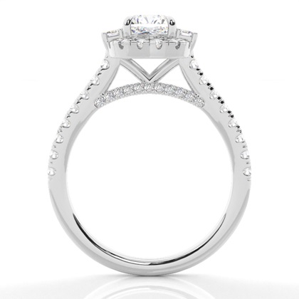 Cushion Cut Diamond Engagement Rings - 