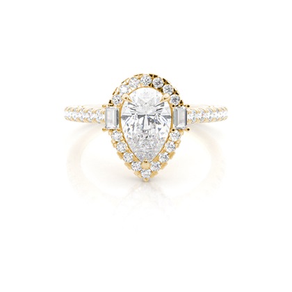 Pear Shaped Diamond Engagement Rings