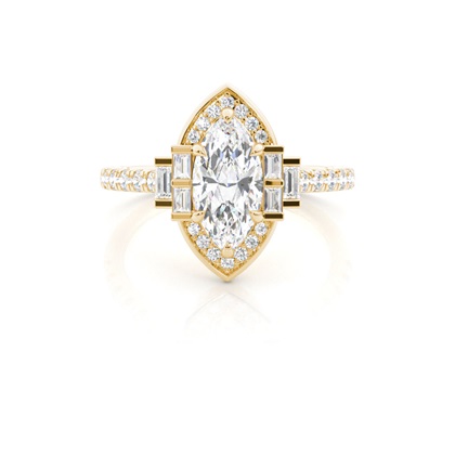 Marquise Diamond Engagement Rings