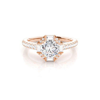Rose Gold Diamond Engagement Rings