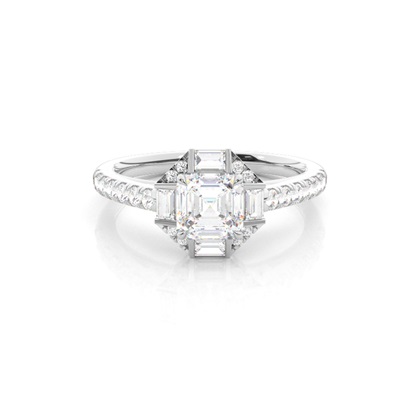 Asscher Diamond Engagement Rings
