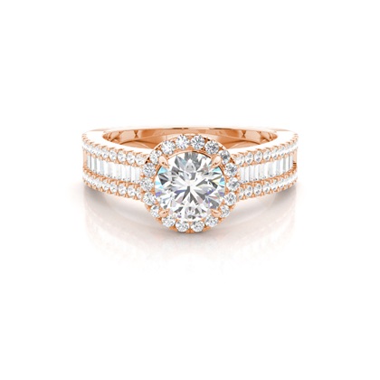 Rose Gold Diamond Engagement Rings