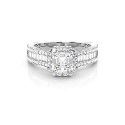 Asscher Diamond Engagement Rings