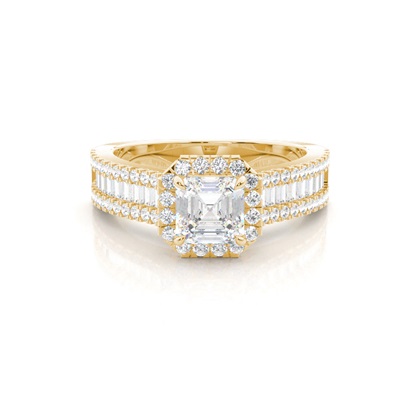 Asscher Diamond Engagement Rings