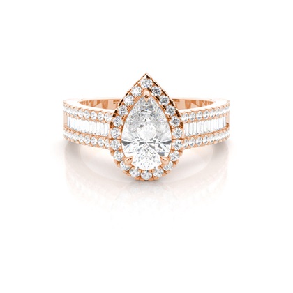 Pear Shaped Diamond Engagement Rings