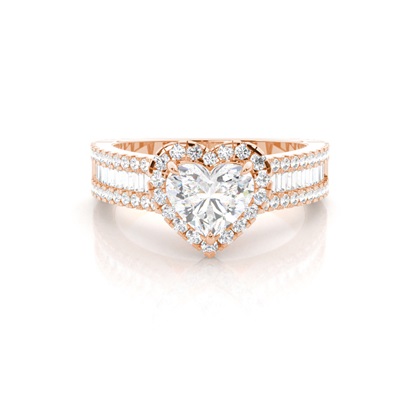 Heart Diamond Engagement Rings