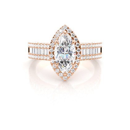 Marquise Diamond Engagement Rings