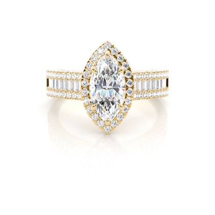 Marquise Diamond Engagement Rings