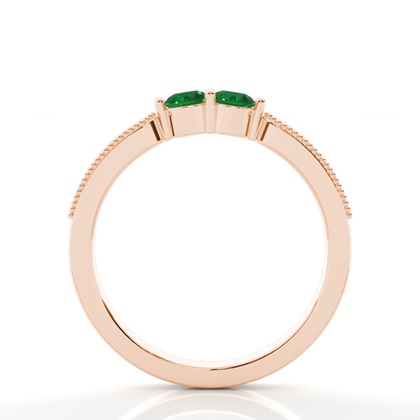 Rose Gold Toi Et Moi Rings Diamond
