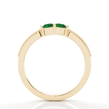 Yellow Gold Toi Et Moi Rings Diamond