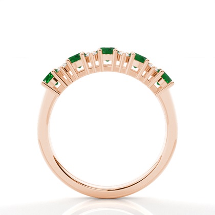 Ovaler halber Ewigkeitsring in Krappenfassung