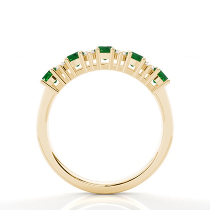 Ovaler halber Ewigkeitsring in Krappenfassung