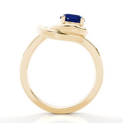 Brilliant Gelbgold Saphir Diamantringe