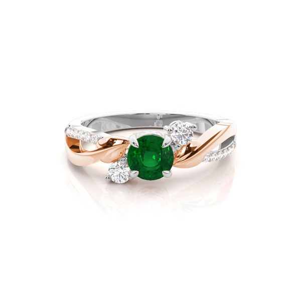 Prong Setting Round Trilogy Ring