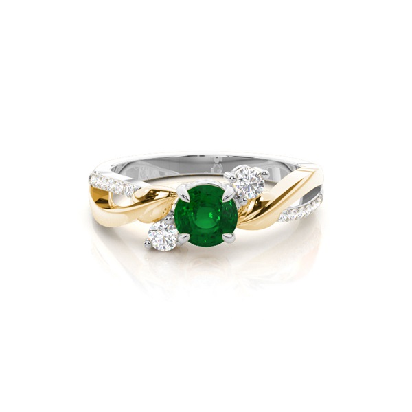 Prong Setting Round Trilogy Ring