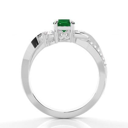 Prong Setting Round Trilogy Ring