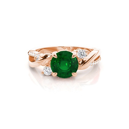 Prong Setting Round Trilogy Ring