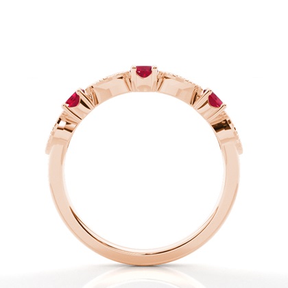 Prong Setting Round Ruby Ring