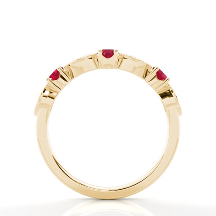 Prong Setting Round Ruby Ring