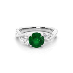 Prong Setting Round Trilogy Ring