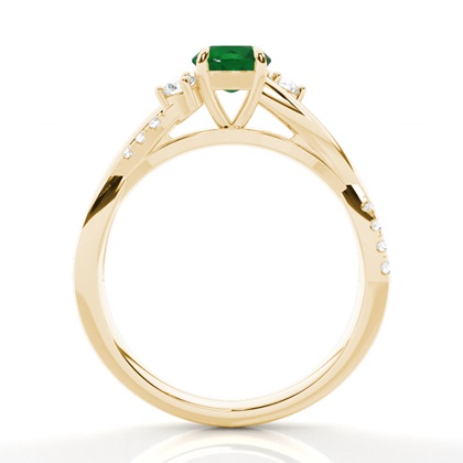 Runder Trilogie-Ring in Krappenfassung