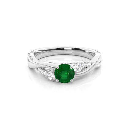 Prong Setting Round Trilogy Ring