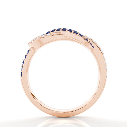 Rotgold Saphir Diamantringe