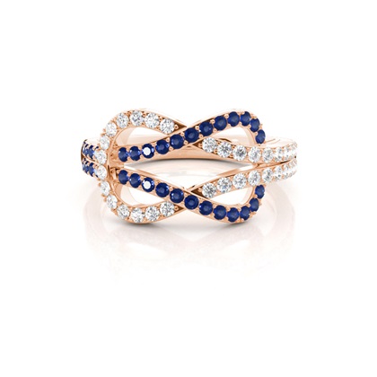 Rose Gold Statement Diamond Rings
