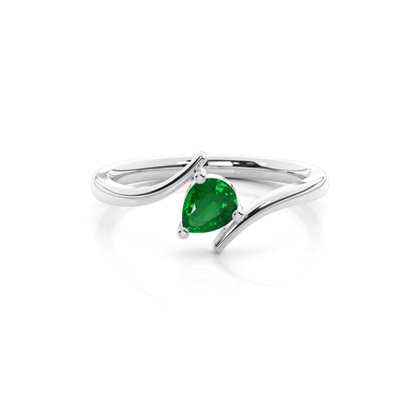 White Gold Solitaire Gemstones