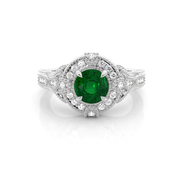 Prong Setting Round Halo Ring