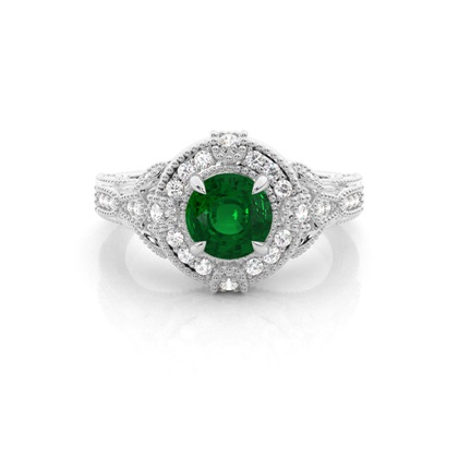 Prong Setting Round Halo Ring
