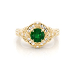 Prong Setting Round Halo Ring
