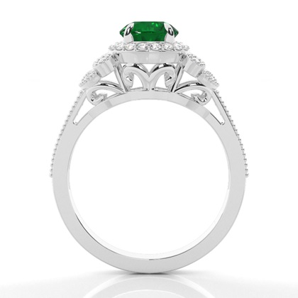 Prong Setting Round Vintage Ring