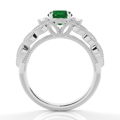 Prong Setting Round Vintage Ring