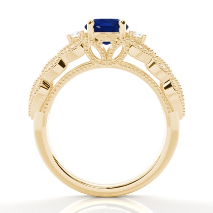 Gelbgold Vintage Verlobungsringe