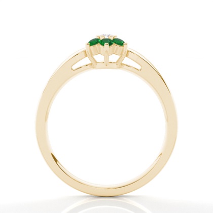 Runder Cluster-Ring In Krappenfassung