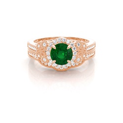 Prong Setting Round Bridal Set Engagement Ring