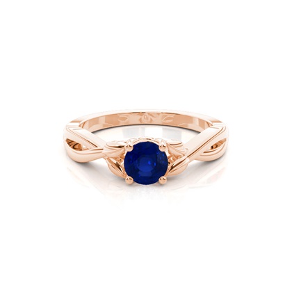 Rose Gold Solitaire Diamond Engagement Rings