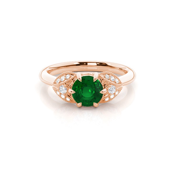 Prong Setting Round Trilogy Ring