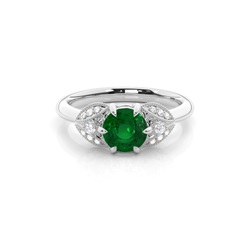 Prong Setting Round Trilogy Ring