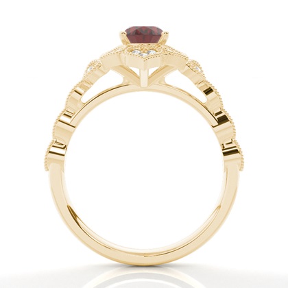 Gelbgold Ethereal Verlobungsringe