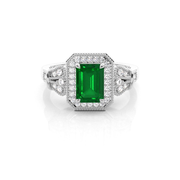 Prong Setting Side Stone Ring